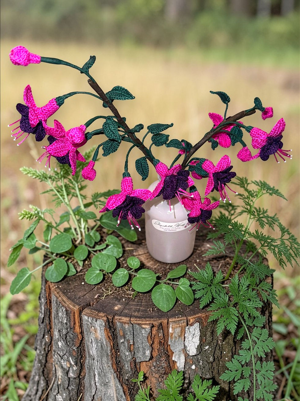Miniaturbild: פוקסיה אומנותית - יצירת אומנות בעבודת יד מקולקציית ONE OF A KIND