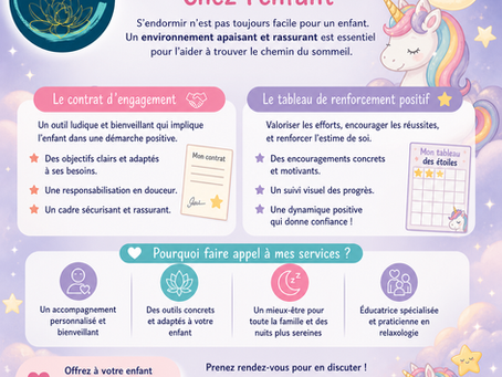 Difficultés d'endormissement chez l'enfant
