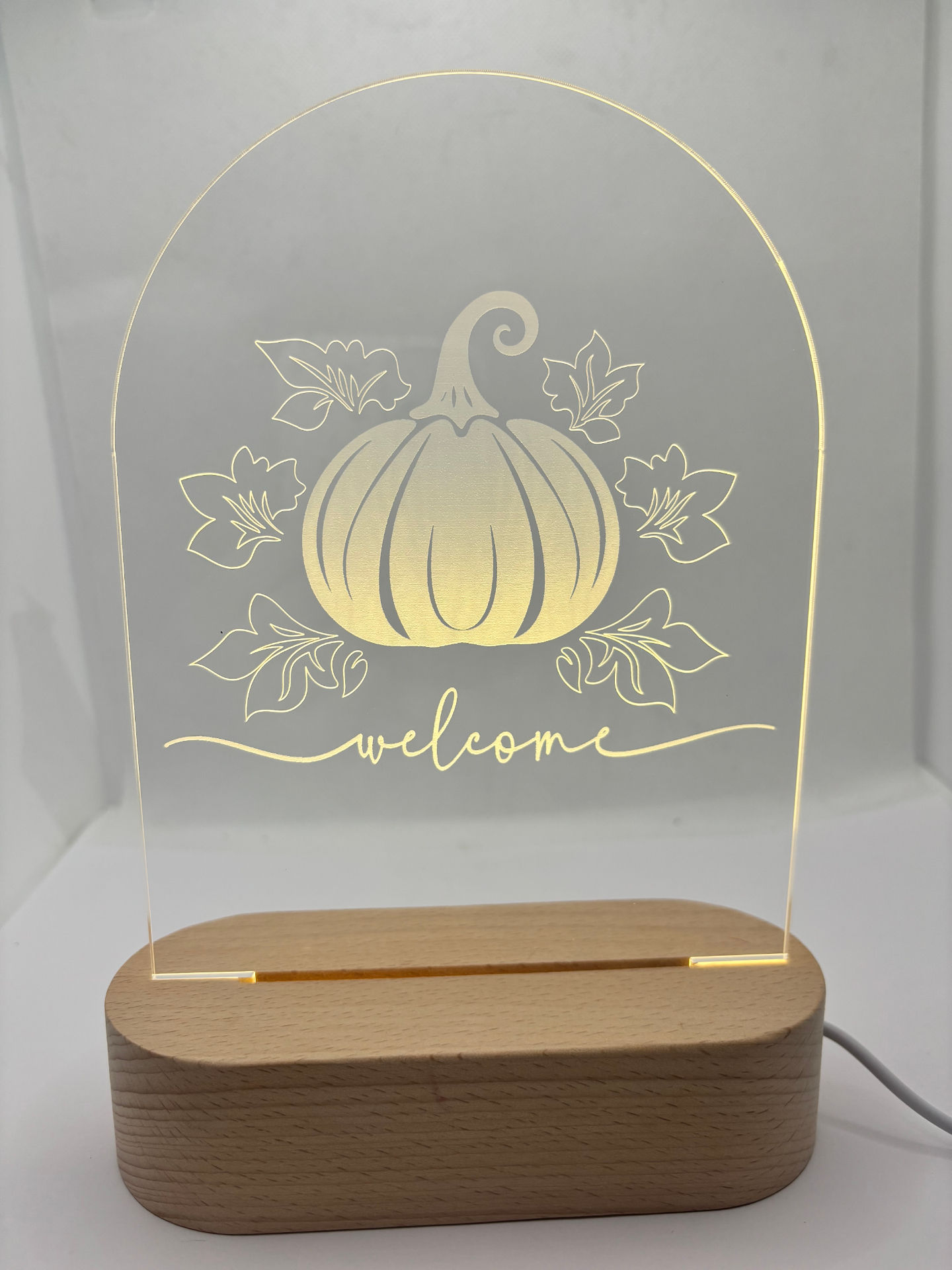 Welcome (Pumpkin) Arch Led Light