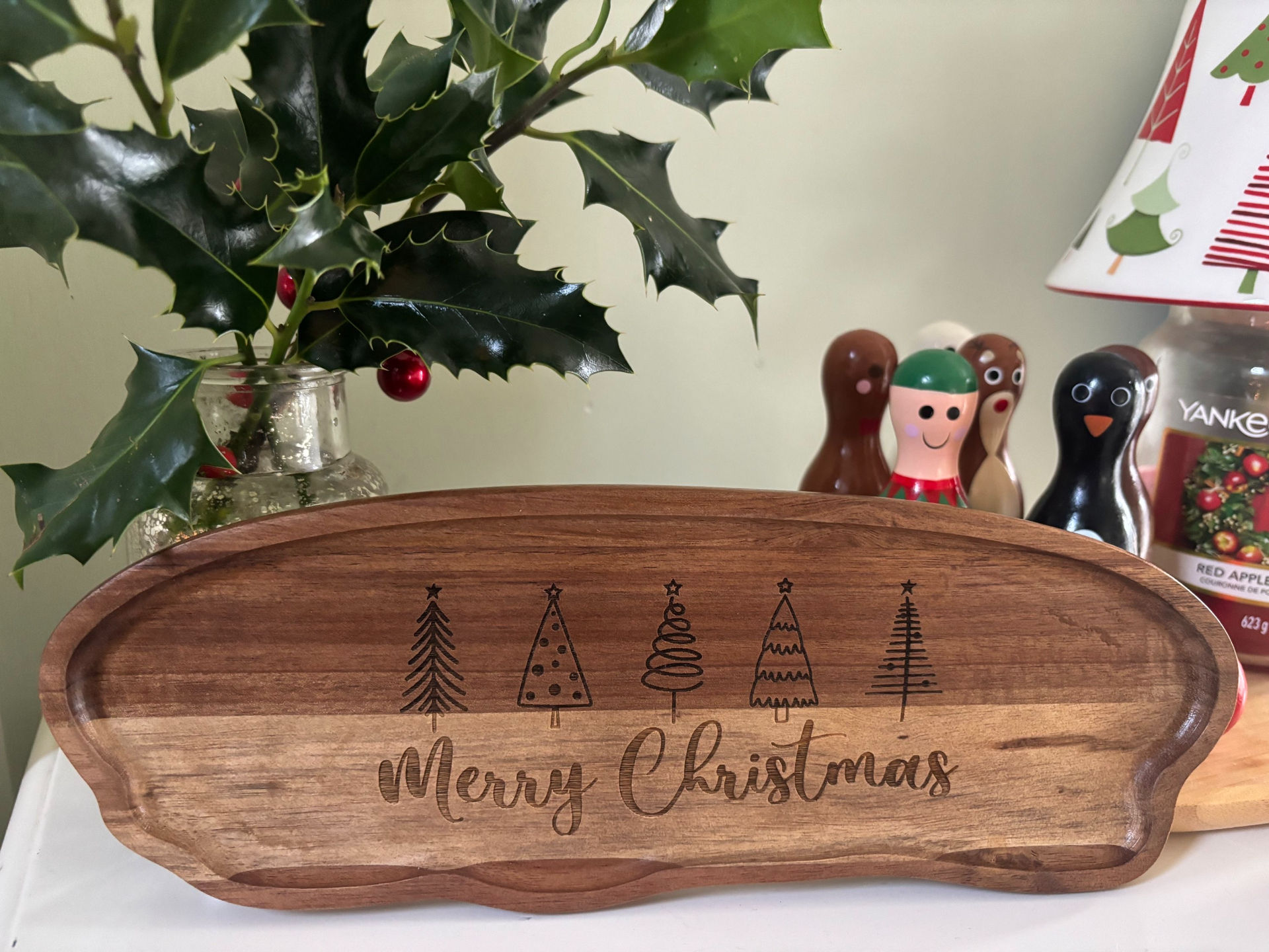 'Merry Christmas' Wooden Plaque