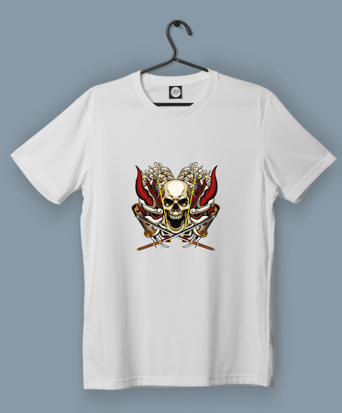 Baskılı Kısa Kollu Unisex Basic_kabuki_08_3