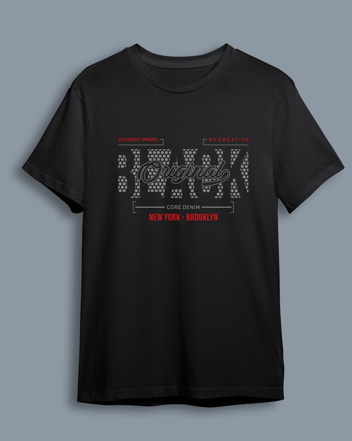Baskılı Kısa Kollu Unisex_black_original_typography_for_print