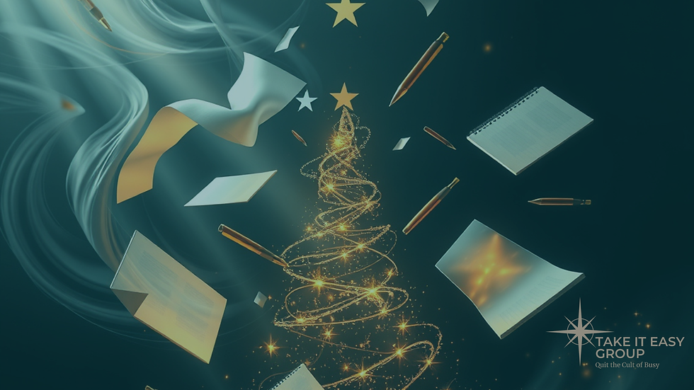 Holiday Grit for Creators: How to Outwork the Season and Build Momentum - Take It Easy Group