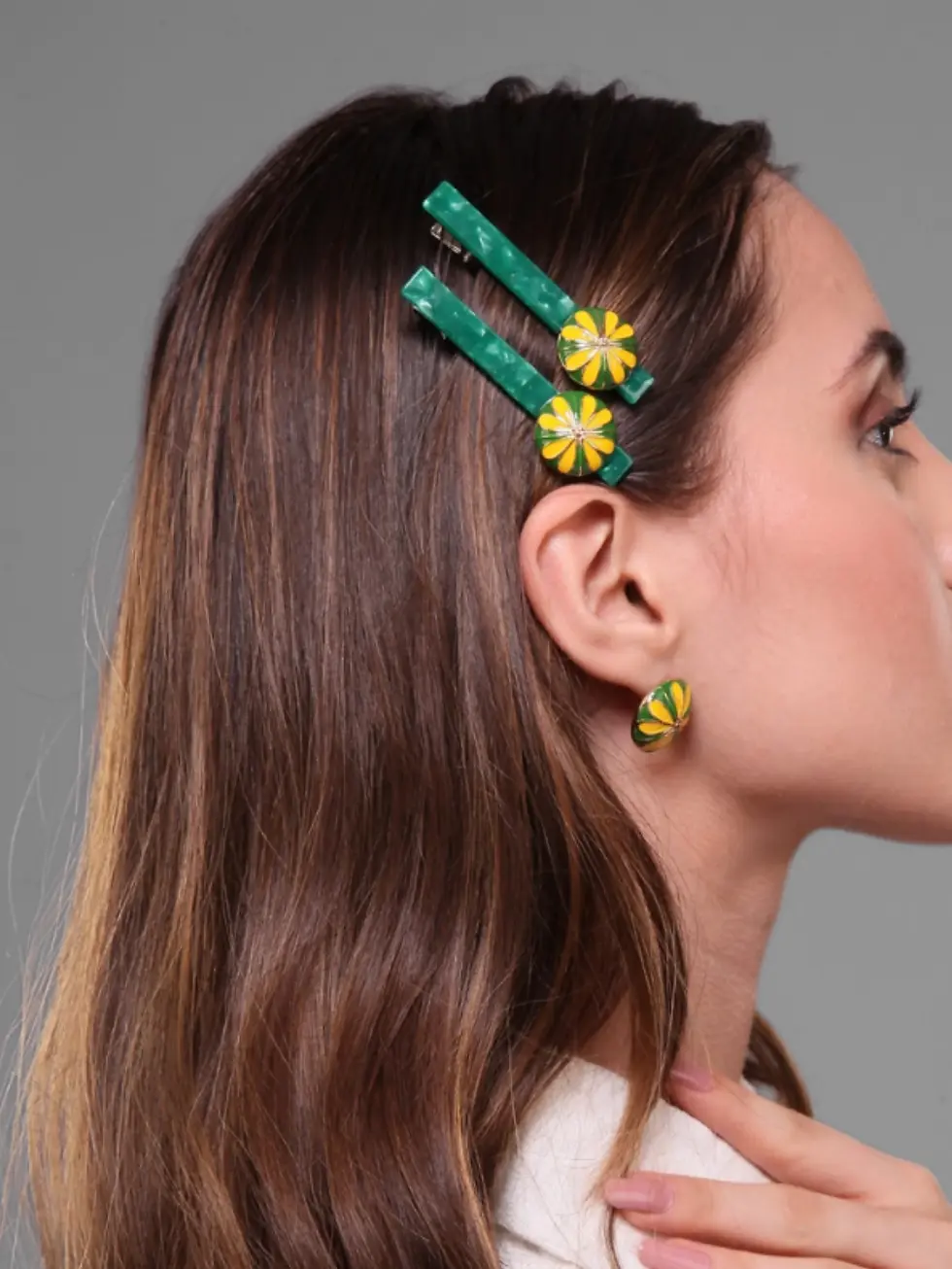 Miniatura: Par Bico de Pato Trevo