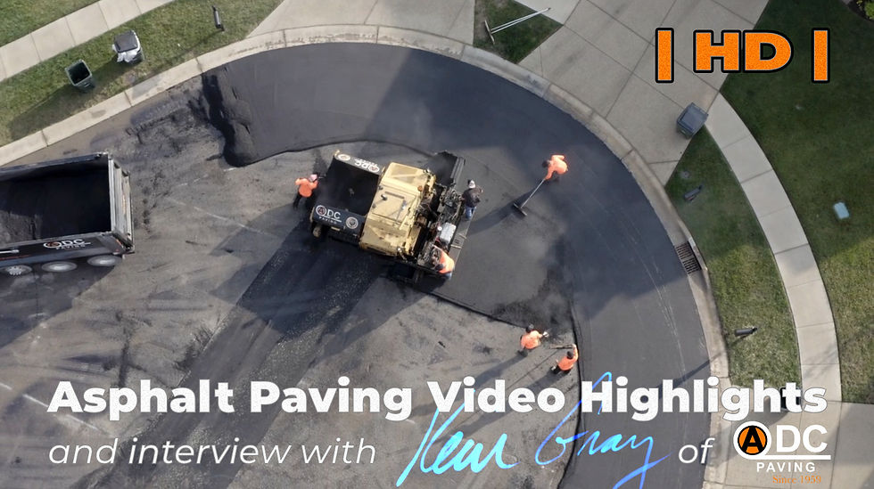 Asphalt Paving Video Highlights & Interview with Kevin Gray of ADC Paving