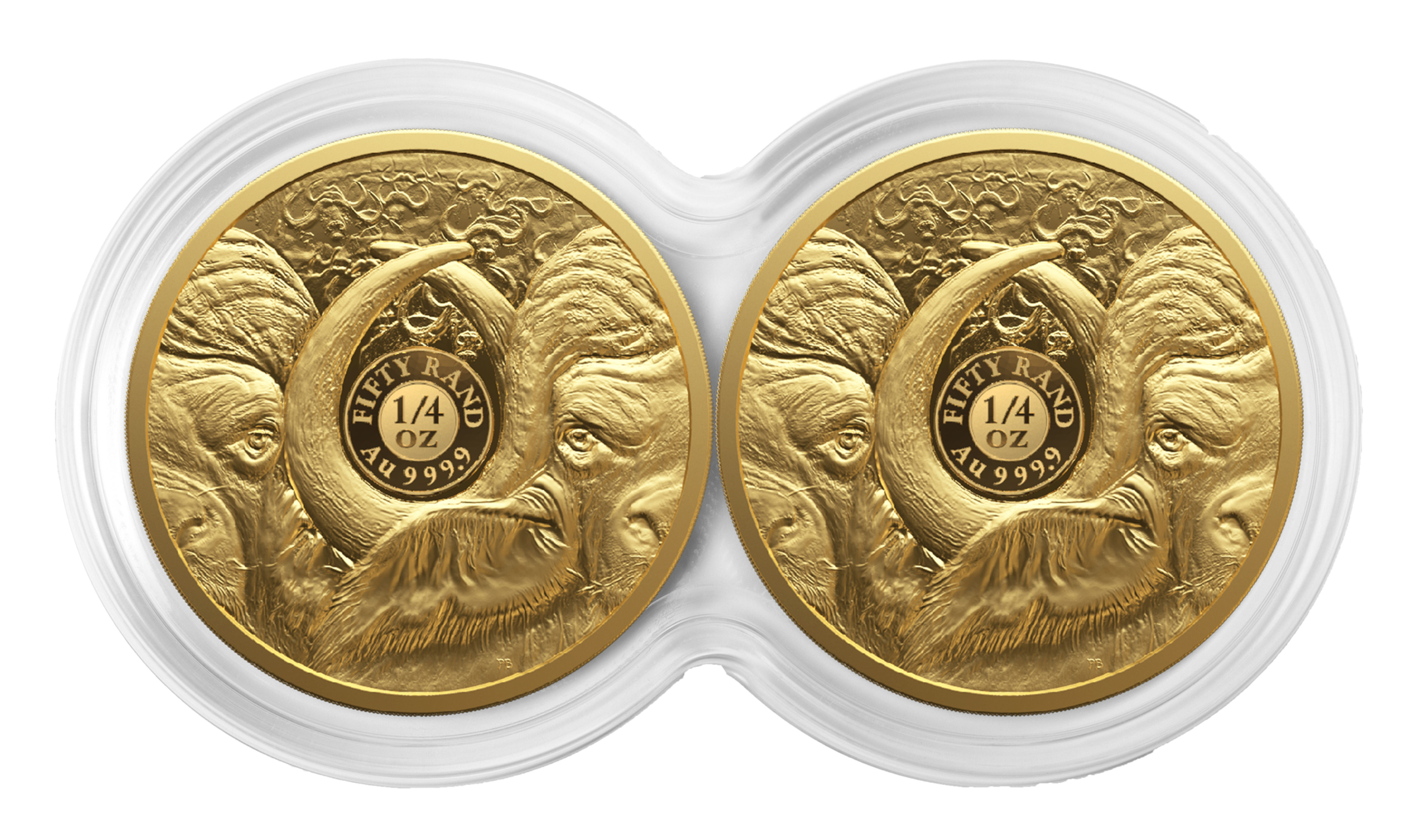 Big 5 Series II Buffalo 1/4oz Double Capsule Proof Gold