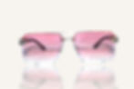 Pink gradient aviator sunglasses