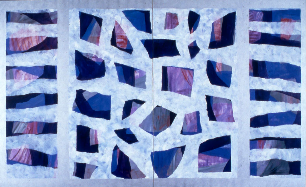 Victoria Ballas Armas - Diptych Triptych - acrylic on canvas - $2000 jpg