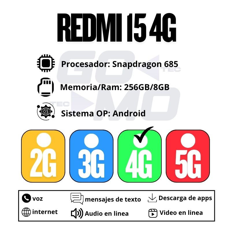 Miniatura: Celular Xiaomi Redmi 15 4G 256GB/8GB