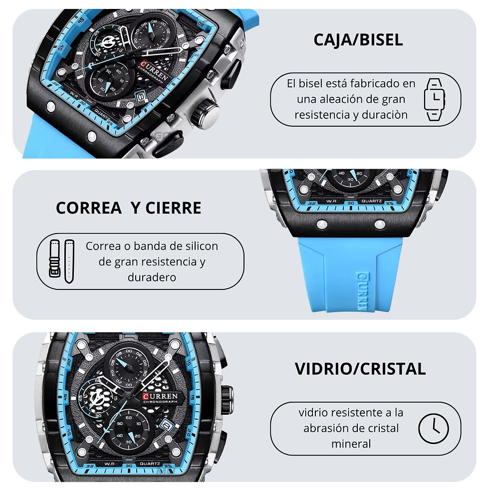 Miniatura: Reloj CURREN Caballero 8442 Diseño Deportivo