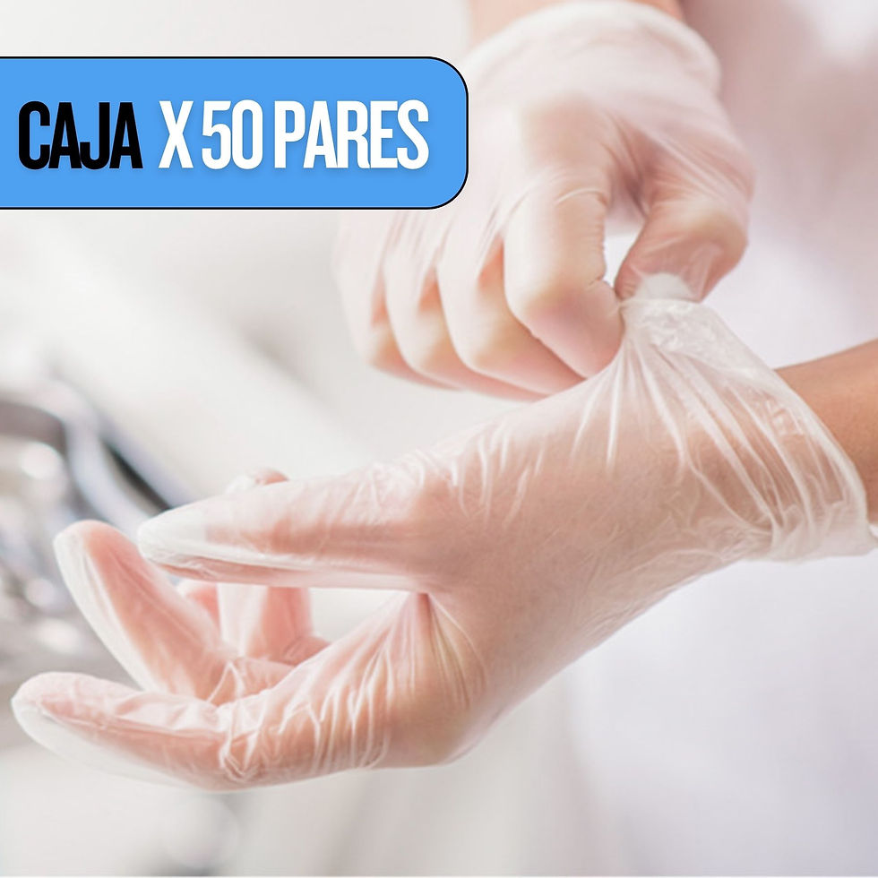 Miniatura: Guantes Vinilo Trasparentes Caja X 100 Unidades