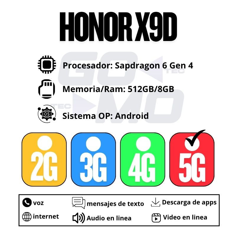 Miniatura: Celular HONOR X9D 5G 512GB/8GB