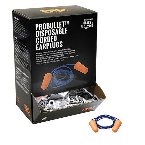 Thumbnail: Probullet Disposable Earplugs Corded
