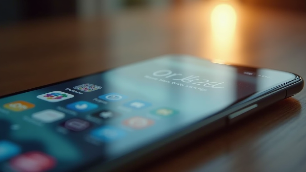 Close-up view of a smartphone showing a stock screening app interface