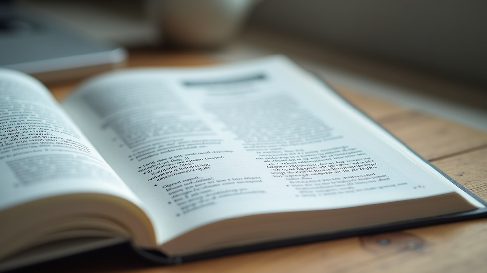 Close-up view of a financial textbook open to a chapter on stock valuation techniques