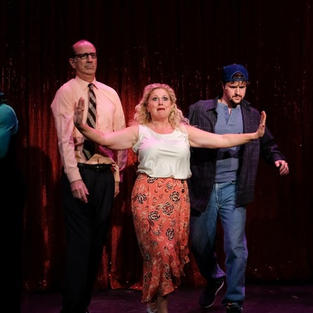 Karyn as Vickie in San Diego Music Theatre's production THE FULL MONTY