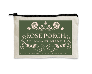 Thumbnail: Rose Porch Essentials Zippered Pouch