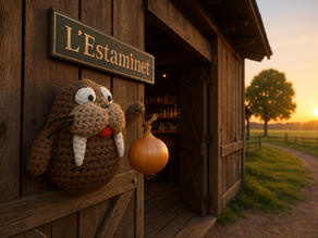 Walrus, morse au crochet a un problème avec les oignons... une nouvelle manie ?