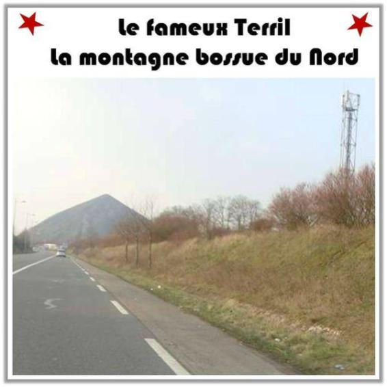 Le Terril de la montage bossue du Nord vue de la route