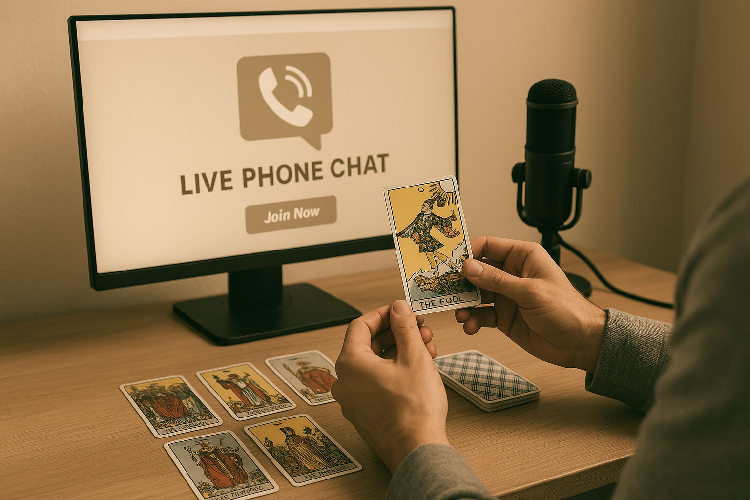 Get expert Tarot guidance with a live phone Tarot reading