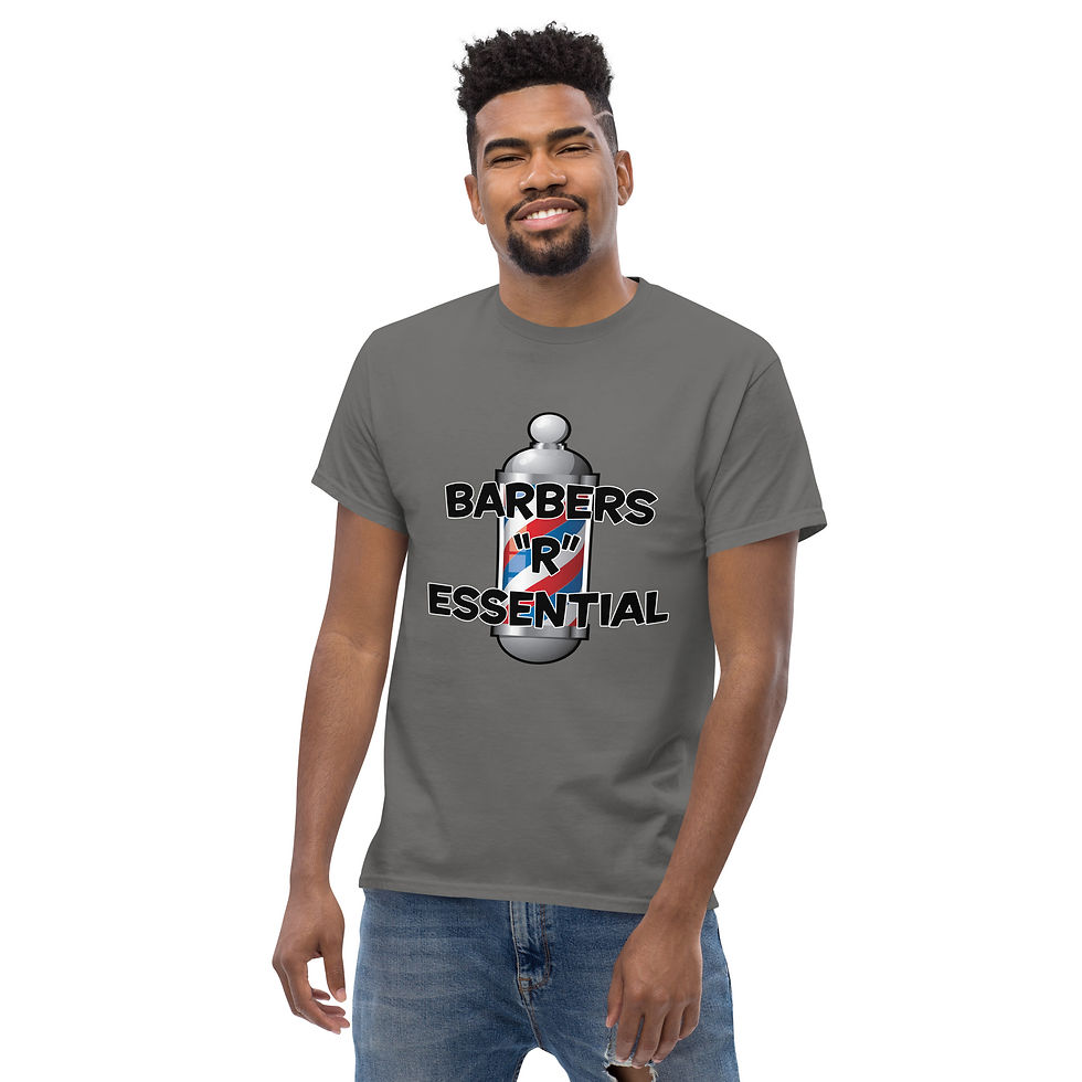 Thumbnail: Barbers "R" Essential (Barber Pole) / Unisex Classic Tee
