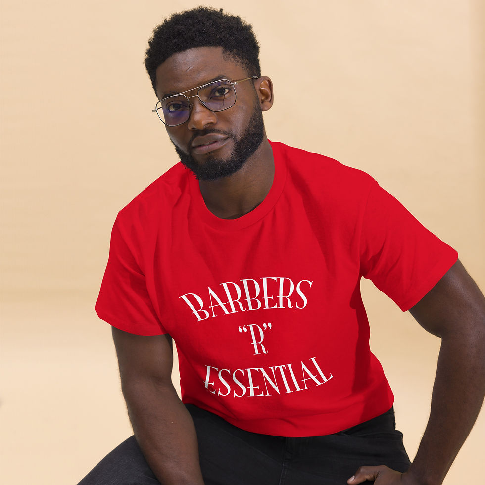 Thumbnail: Barbers "R" Essential (White Text Only) / Unisex Classic Tee