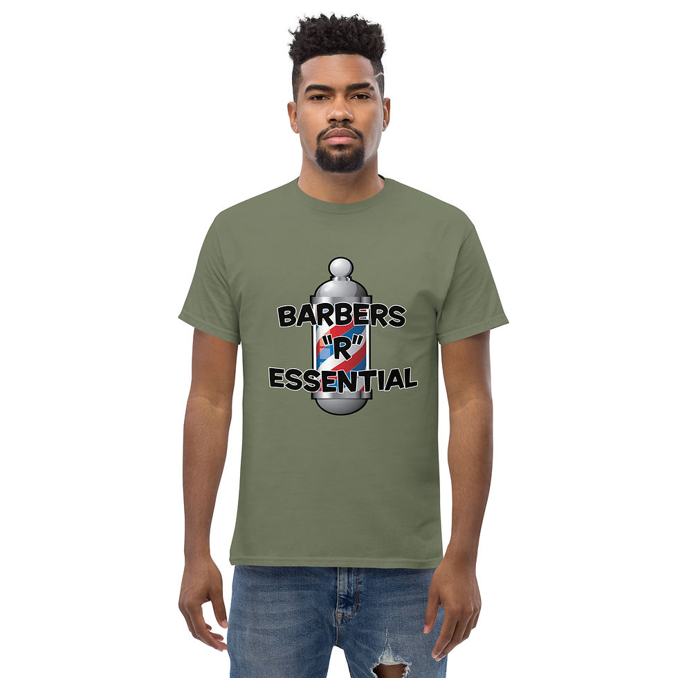 Thumbnail: Barbers "R" Essential (Barber Pole) / Unisex Classic Tee