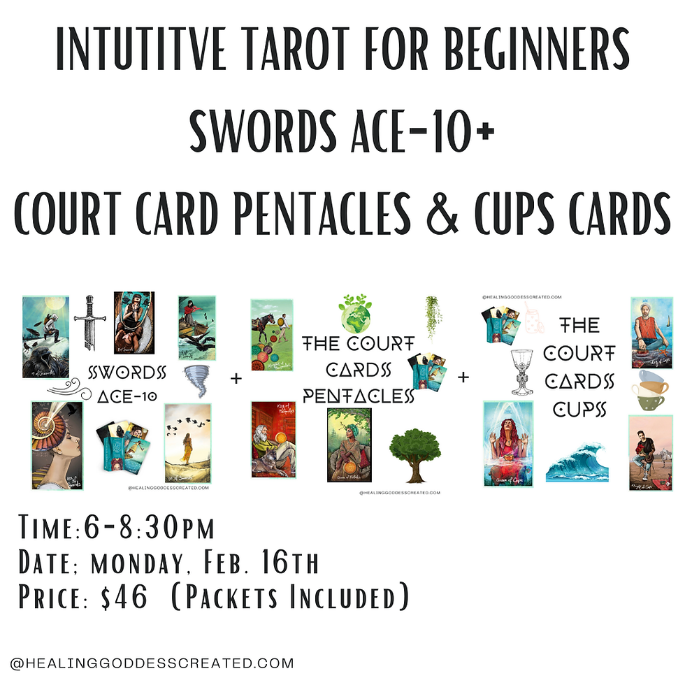 Intuitive Tarot for Beginners: Ace-10 Swords and Pentacle and Cups Court Cards