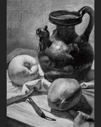 炭筆素描大補帖✨