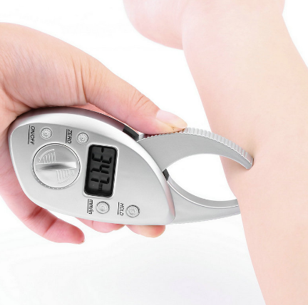 Thumbnail: Digital Body Fat Caliper and Analyzer Measuring Clip