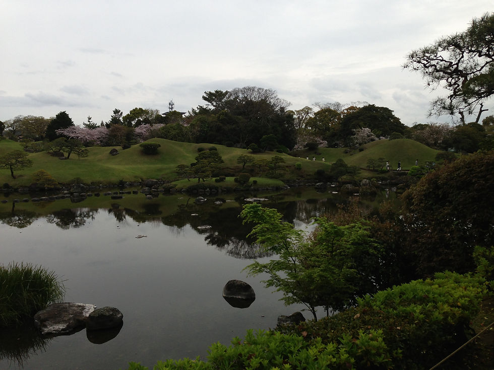 春の水前寺公園