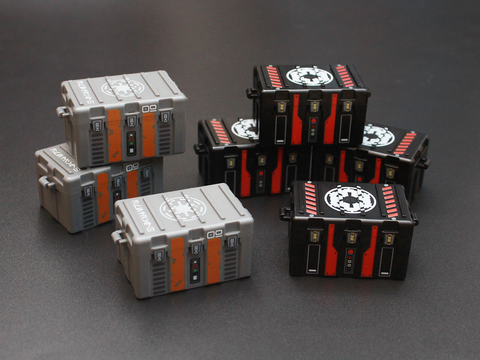 Printed Parts - "Space" Crates