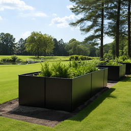 Urban Pot custom logo commercial planter branded entrance North America