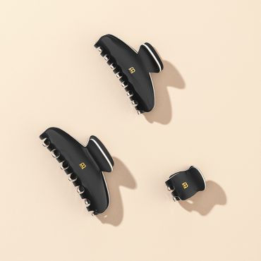 Thumbnail: BALMAIN Pince à Cheveux Large Black/White