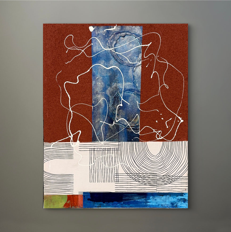 Thumbnail: Holding It Together | 11 x 14, Mixed Media Painting on Stretched Canvas