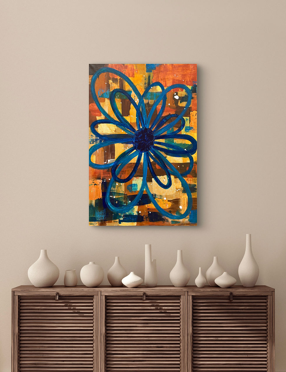 Thumbnail: Resilience | Abstract Painting | 36" x 24" -Gallery-Wrapped Canvas