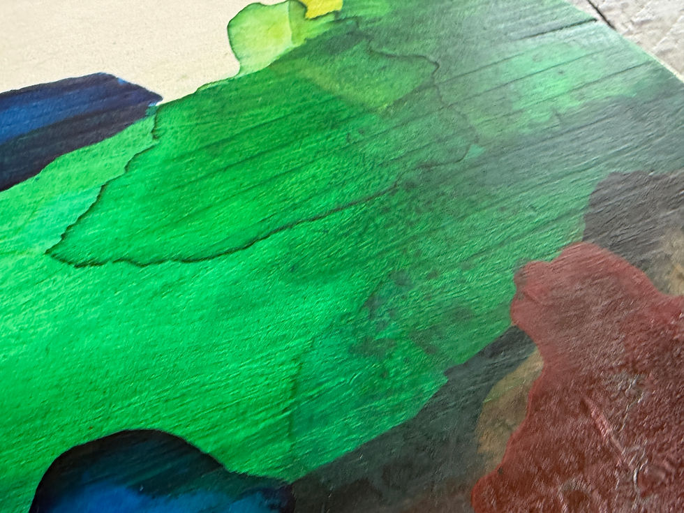 Thumbnail: Whispers in the Valley | Original Acrylic Ink on Wood