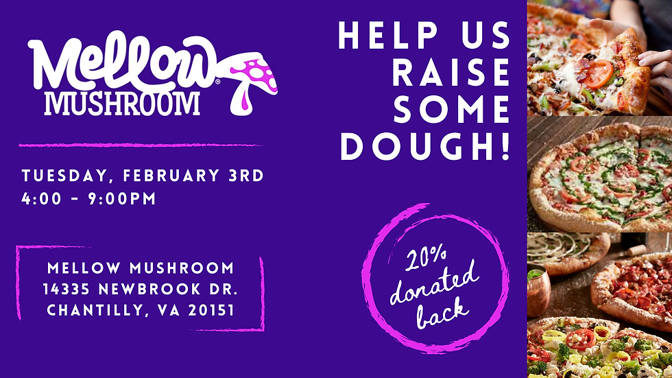 💰 Spirit Night @ Mellow Mushroom | Tue, Feb 3 | 4PM-9PM