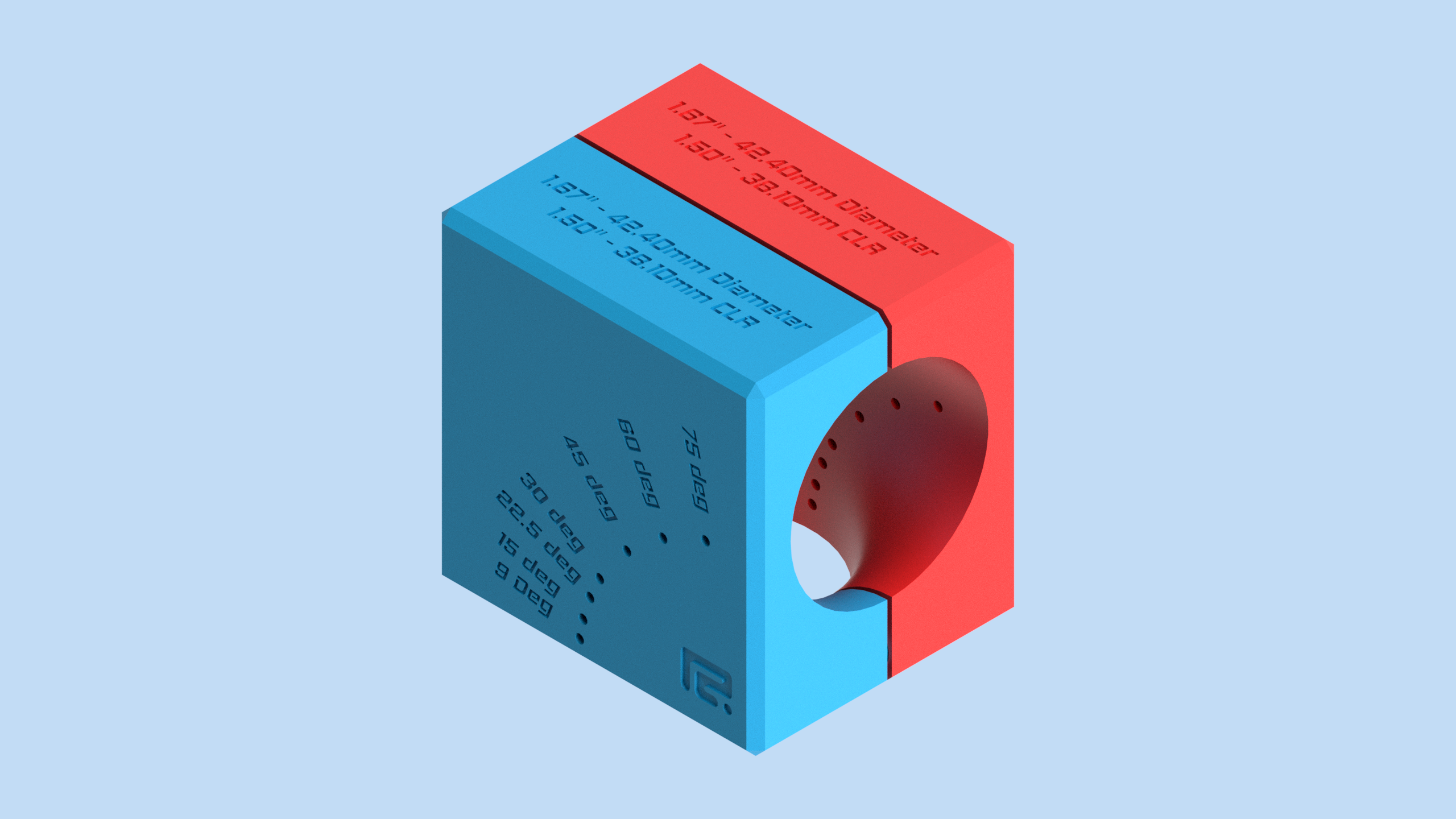 42.4mm Mandrel Bend Cutting Jig