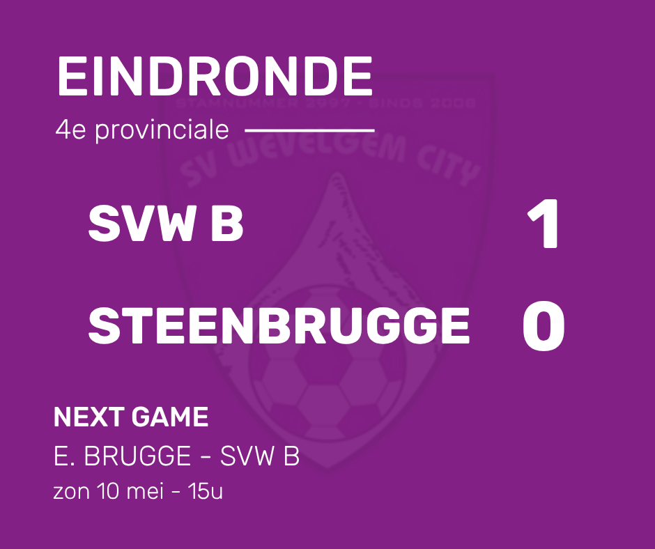 Zaak 01/2026 - SVW B ā KSK Steenbrugge