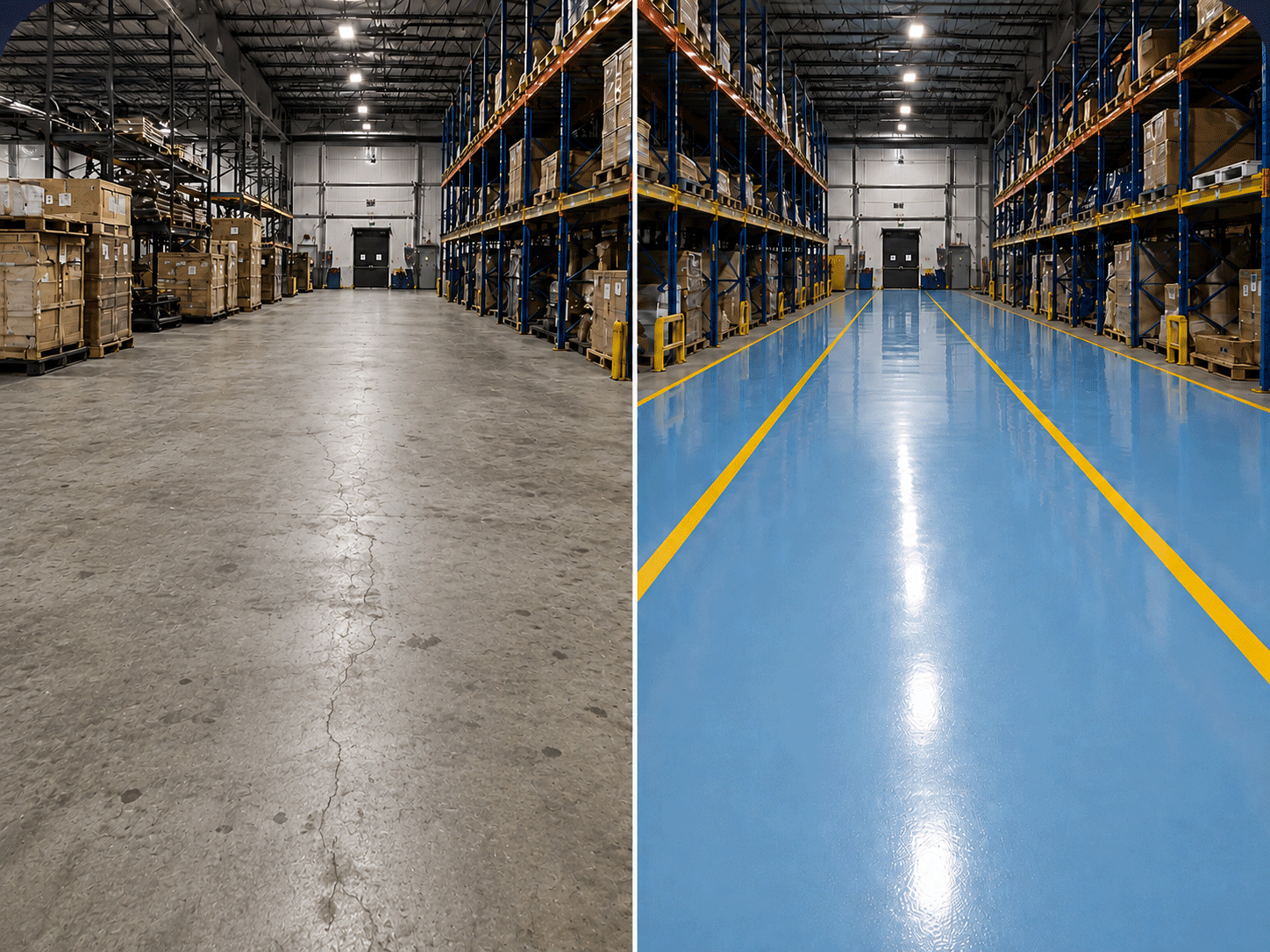 Industrial floor makeover