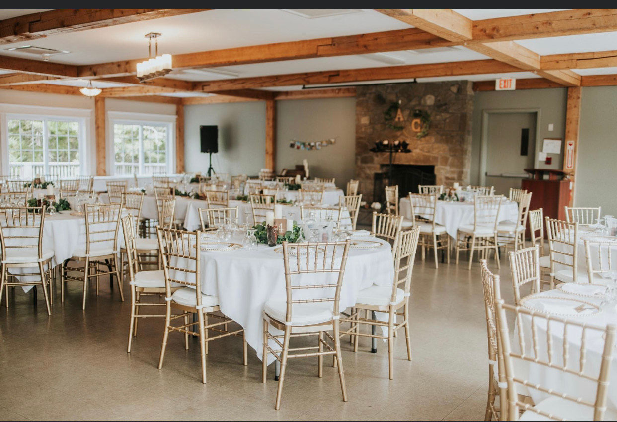 Gold Chiavari chairs