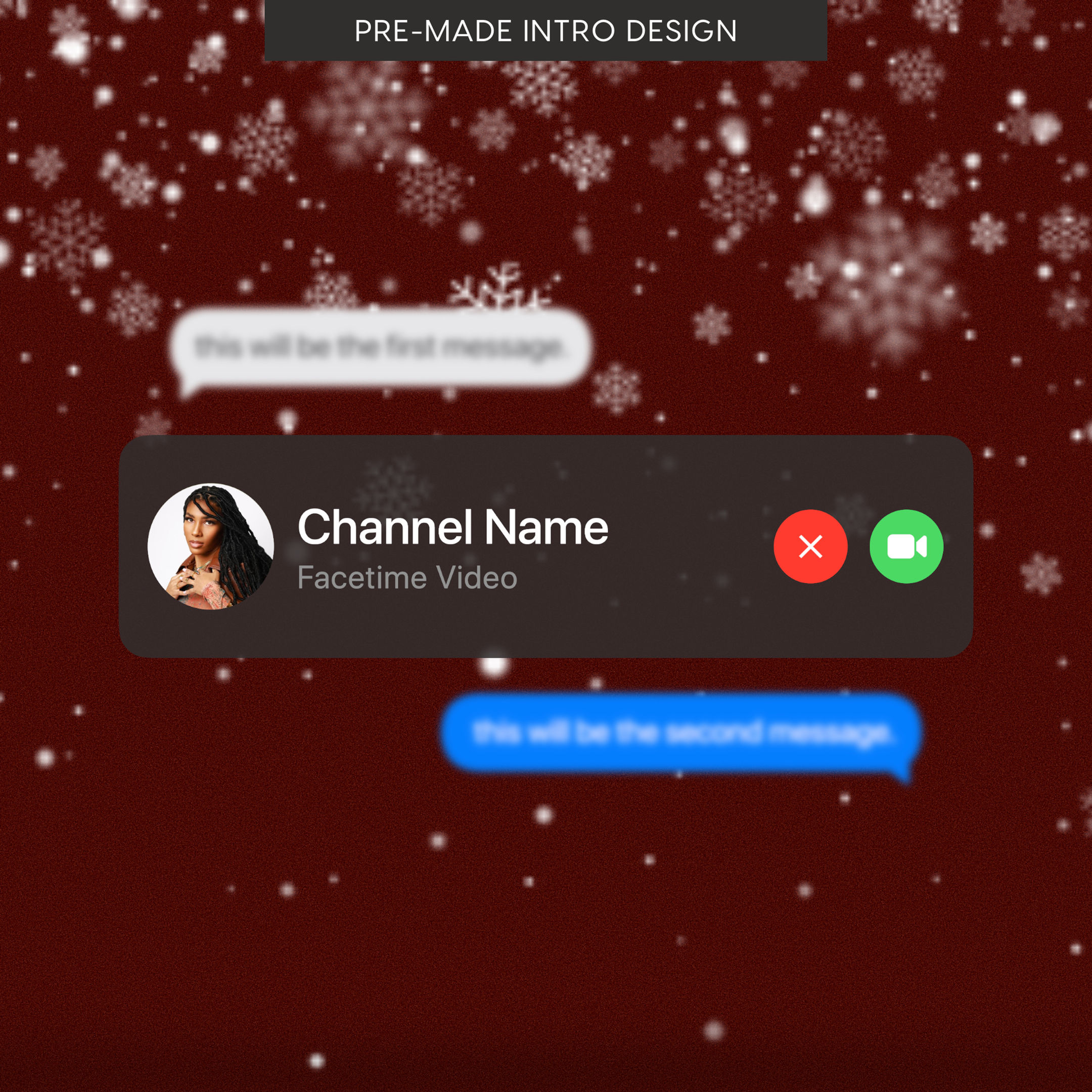 PRE-MADE VLOGMAS INTRO AND OUTRO - X-MAS BEEP ME