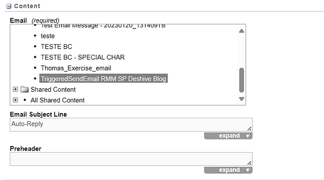 Create a Triggered Send Marketing Cloud