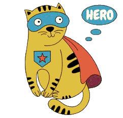 Superman Katze ohne Details.gif