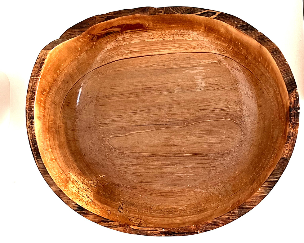 Thumbnail: #3 Medium Oval Bowl With a Carved Round Front