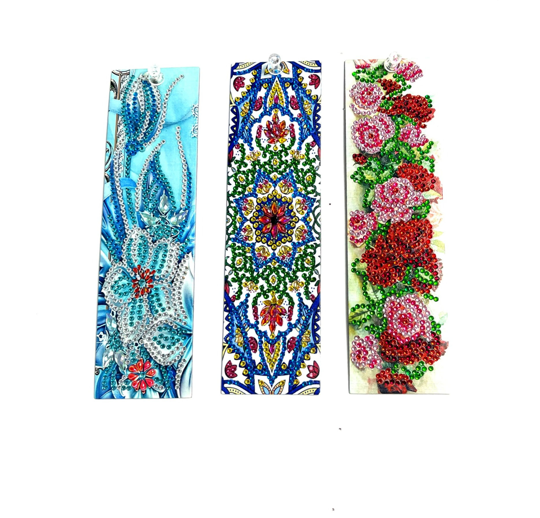 Flowers Diamond Painting Bookmarks Set of 3 - Option6