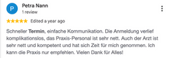 5 stars rating google review 5