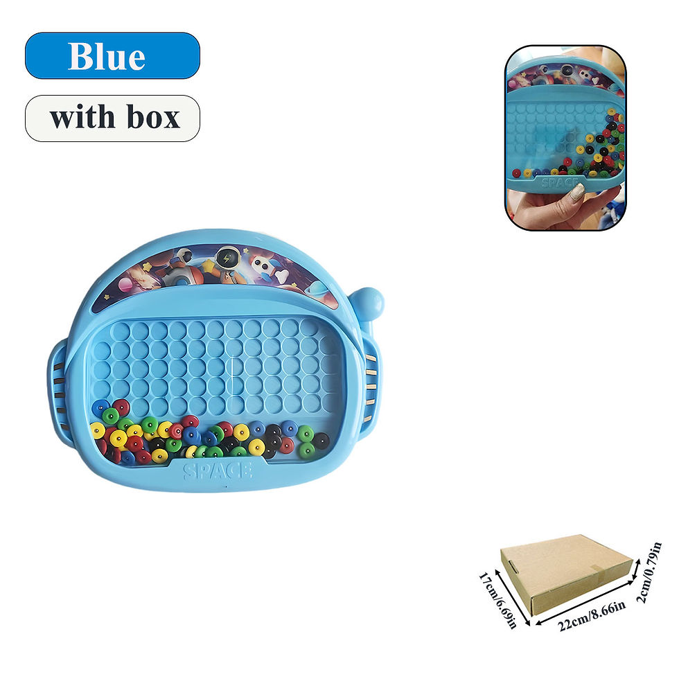 Thumbnail: 1 PCS Children's Magnetic Doodle Board with Pen & Beads Drawing Toy for 3-8 Year