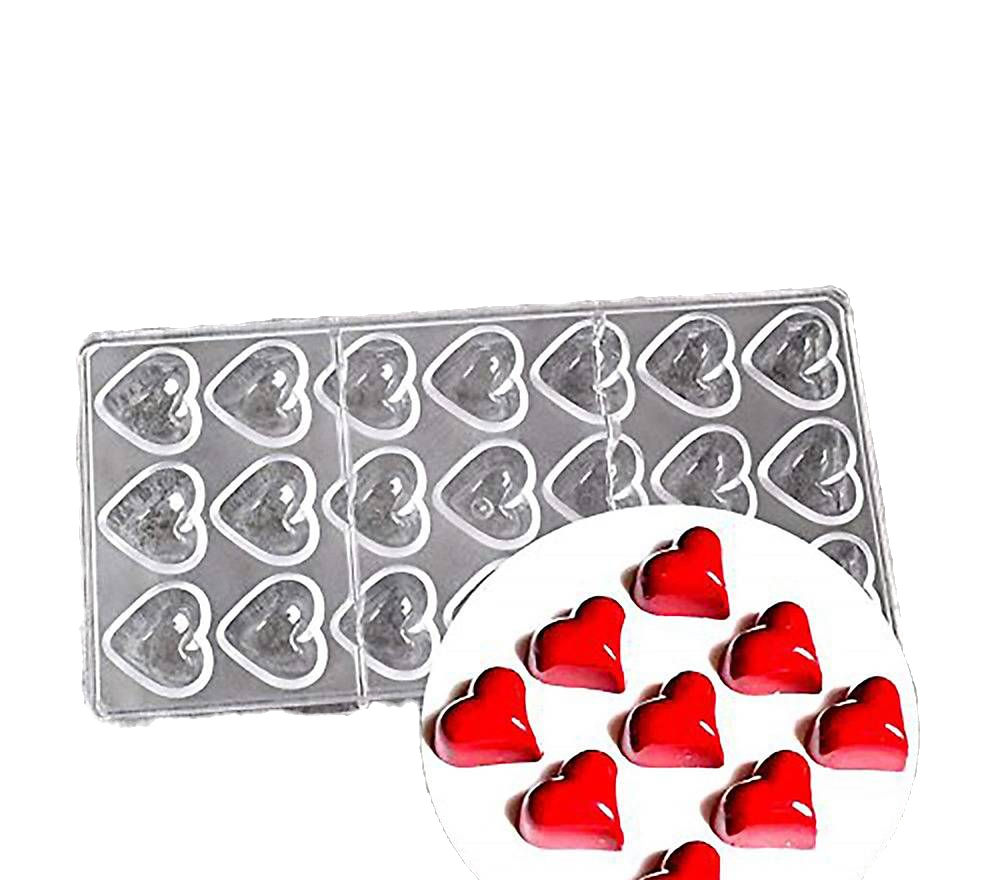 Polikarbon Çikolata Kalıbı Kalp B652-17